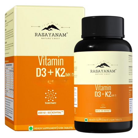 Rasayanam Vitamin D3 K2(MK-7) Tablets