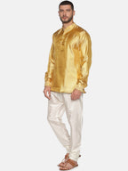 Sethukrishna Gold-Toned Mens Kurta with Pyjamas - Distacart