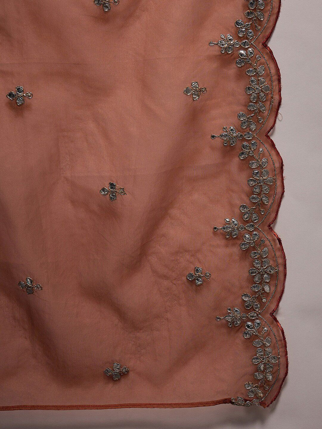 Indo Era Ethnic Motifs Embroidered Regular Gotta Patti Kurta with Trouser & Dupatta - Distacart
