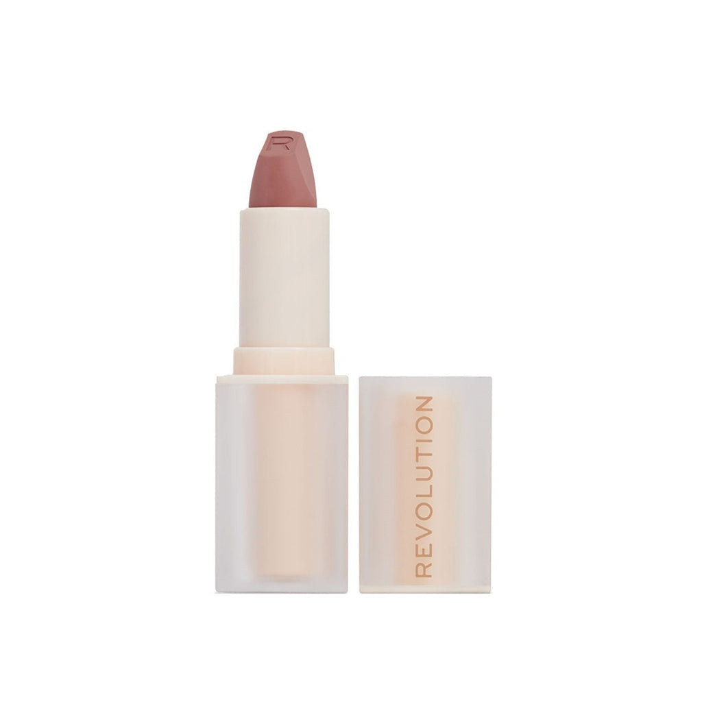 Makeup Revolution Lip Allure Soft Satin Lipstick - Brunch Pink Nude - Distacart