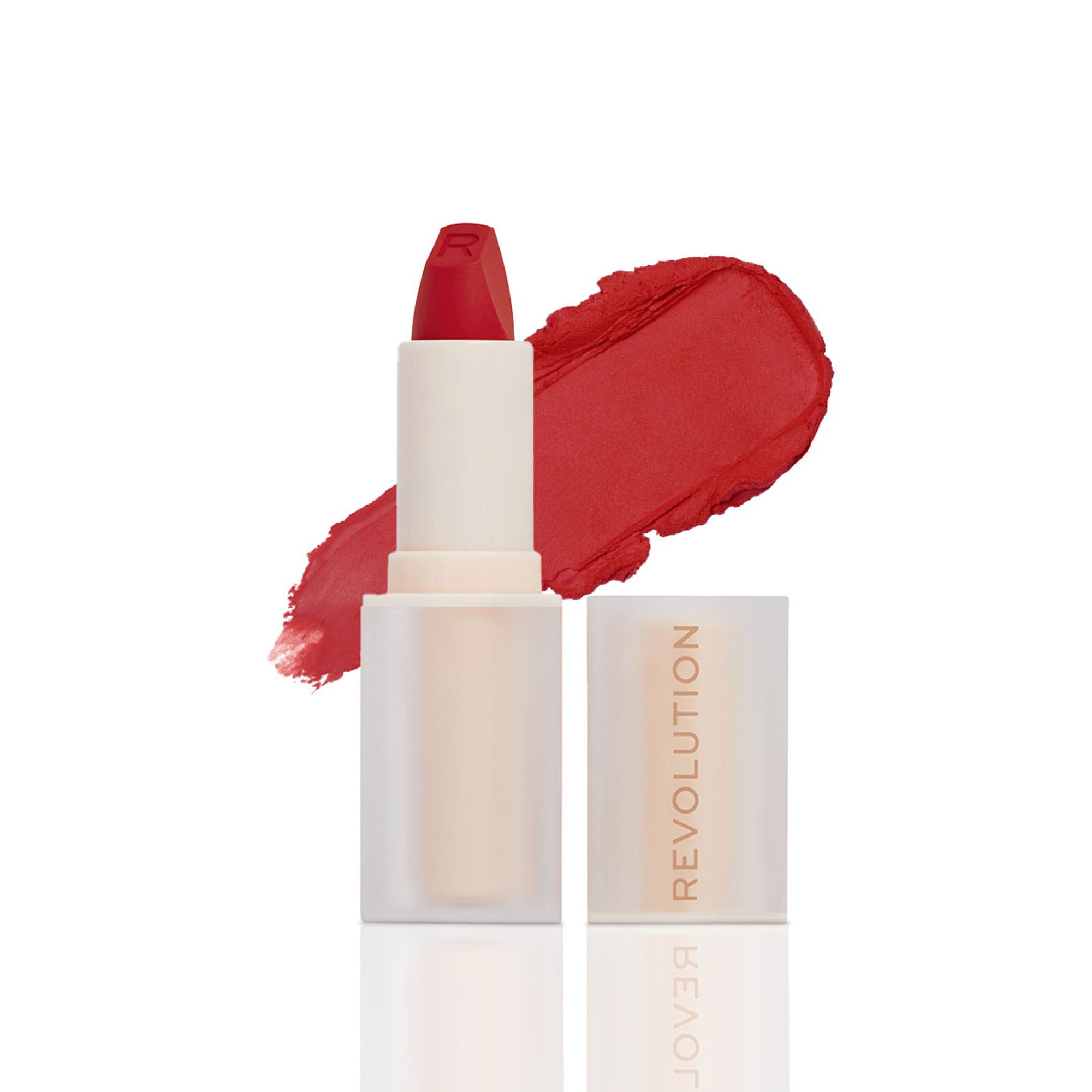 Makeup Revolution Lip Allure Soft Satin Lipstick - Vibe Red
