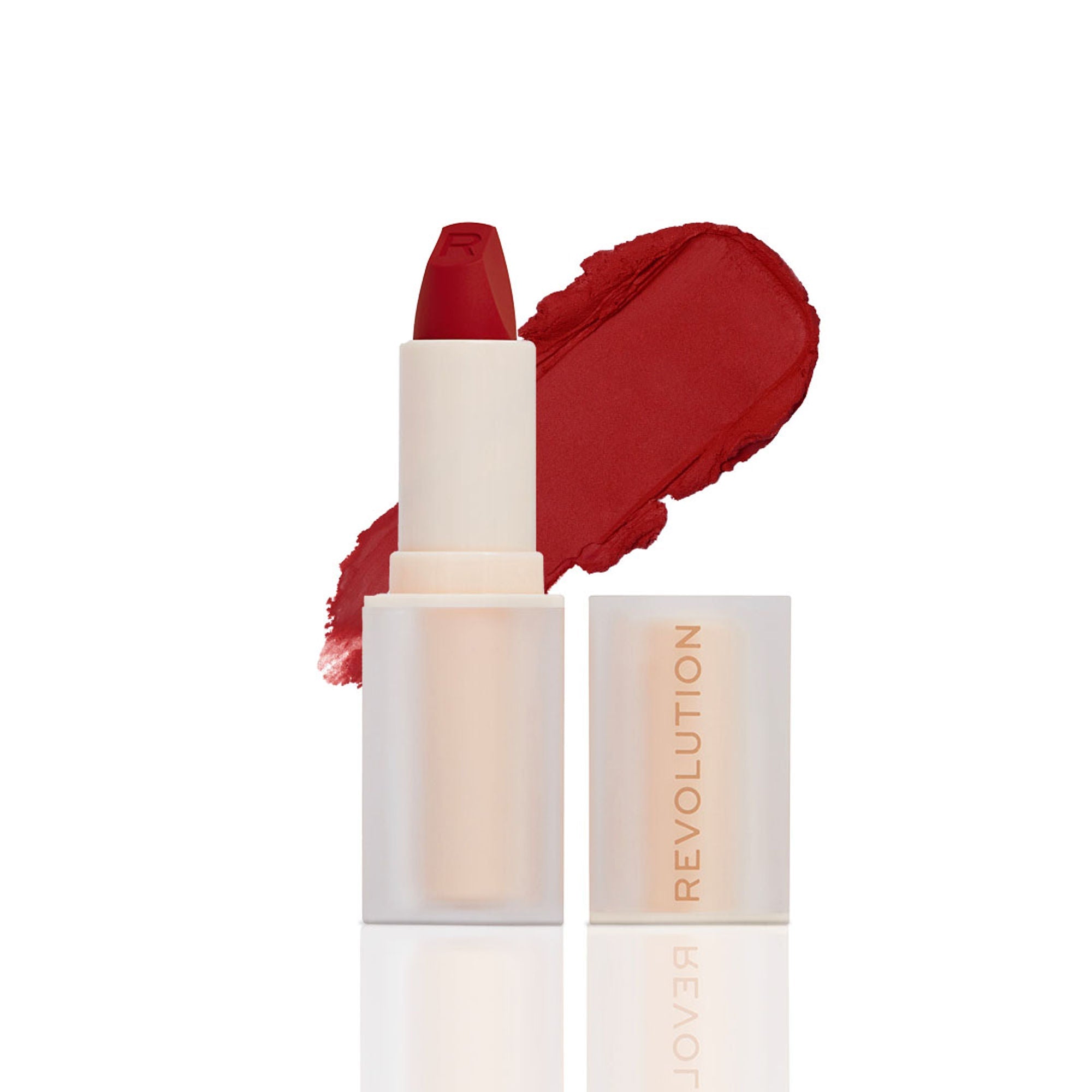 Makeup Revolution Lip Allure Soft Satin Lipstick - Ceo Brick Red