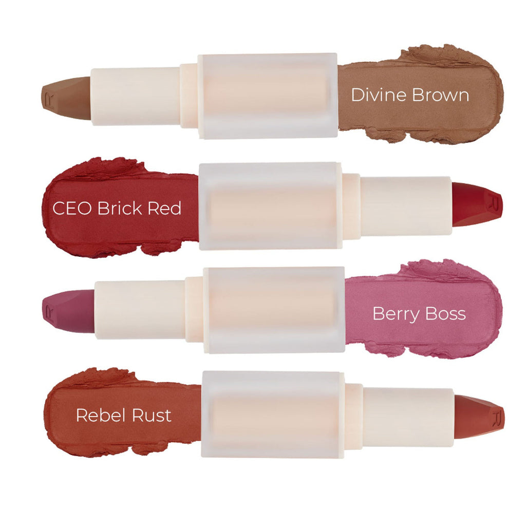 Makeup Revolution Lip Allure Soft Satin Lipstick - Rebel Rust - Distacart