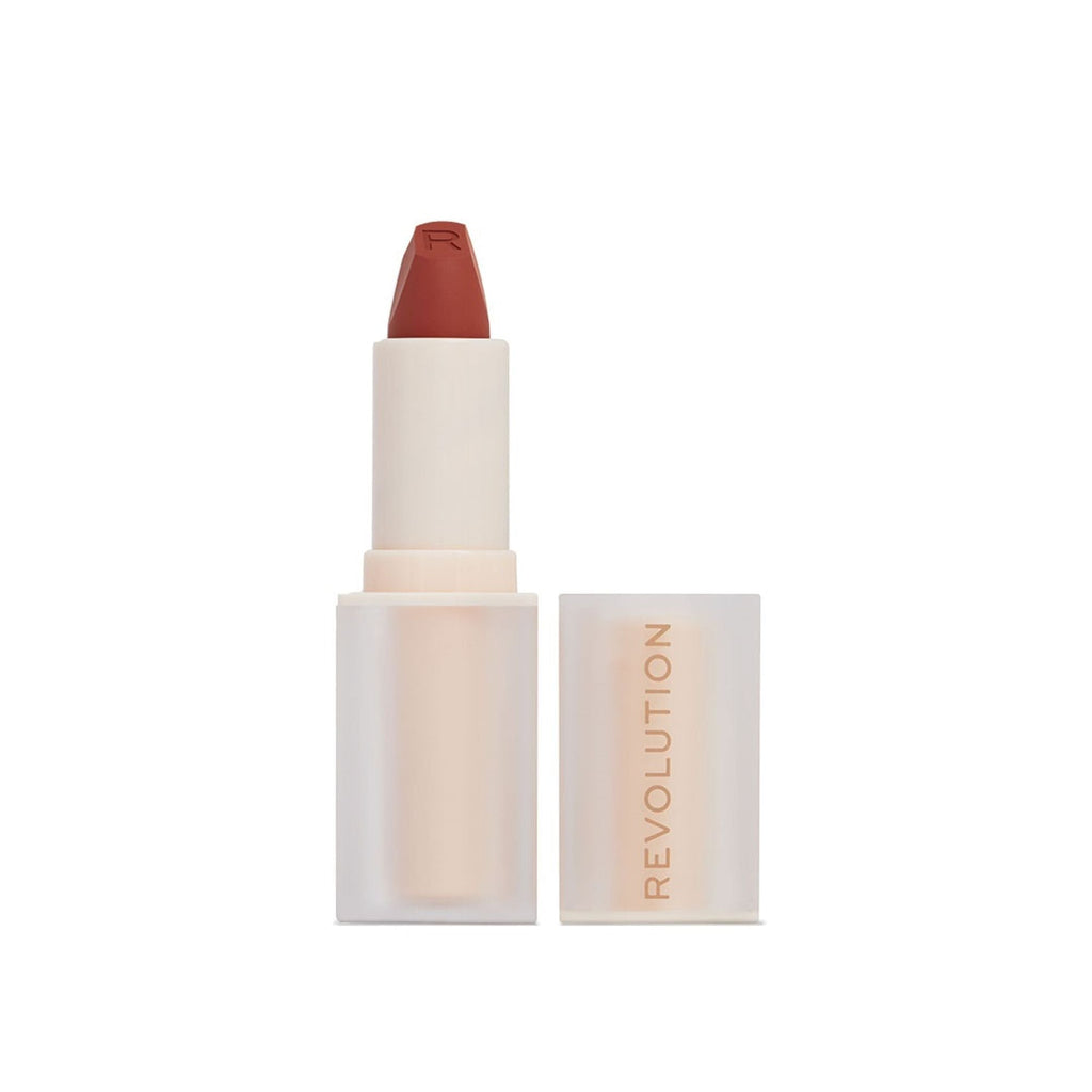 Makeup Revolution Lip Allure Soft Satin Lipstick - Rebel Rust - Distacart