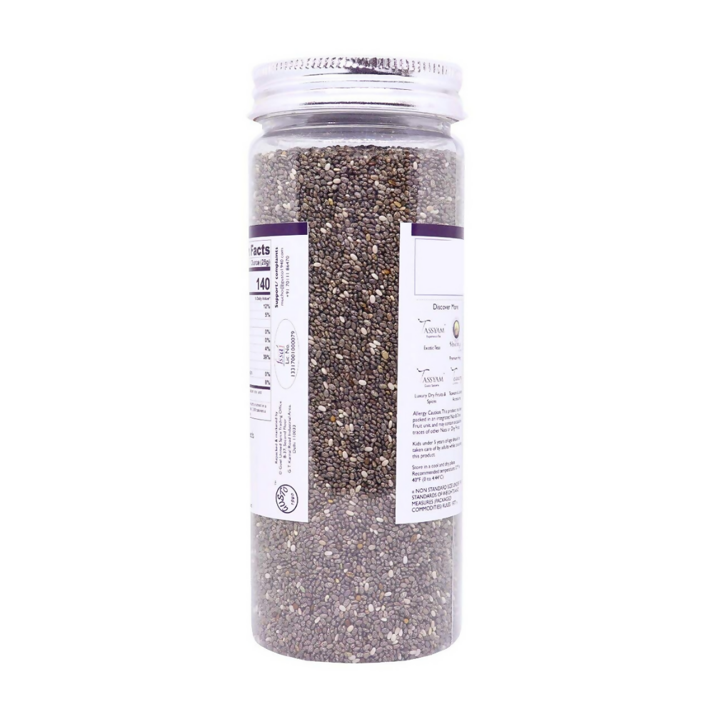 Tassyam Organics Chia Seeds Bottle - Distacart