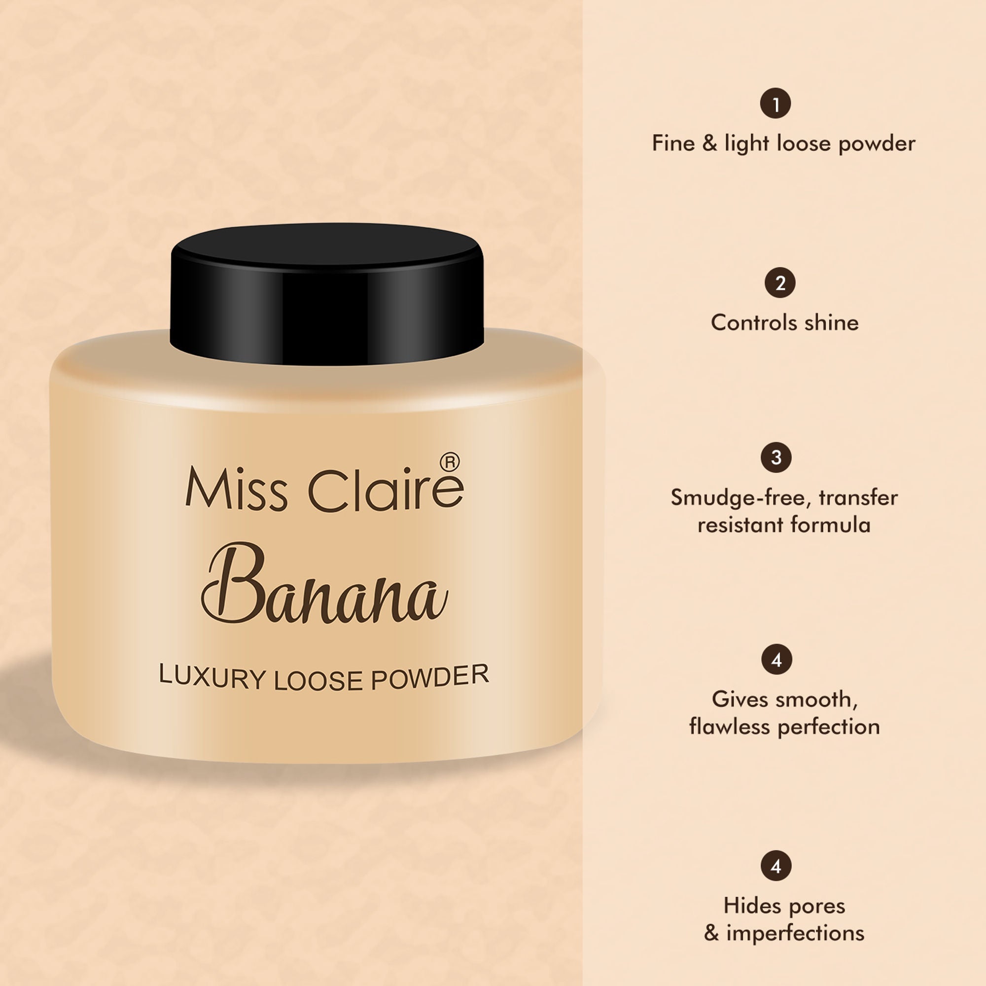 Miss Claire Luxury Loose Powder - Banana