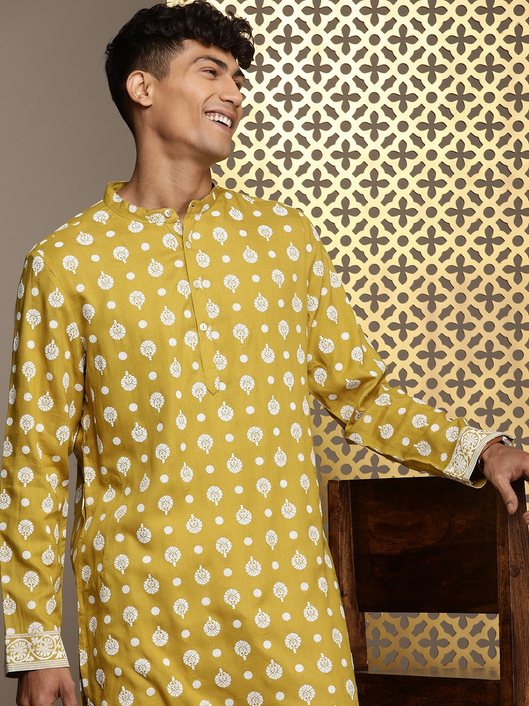 House of Pataudi Jashn Ethnic Motifs Printed Kurta