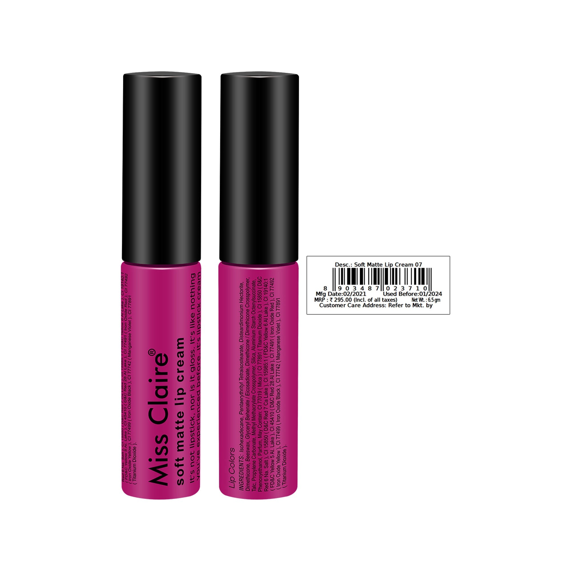 Miss Claire Soft Matte Lip Cream - 7 - Distacart
