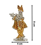Relicon Lord Krishna Idol Silver Gold Metal Statue