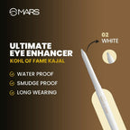 MARS Cosmetics Kohl Of Fame Kajal - White - Distacart