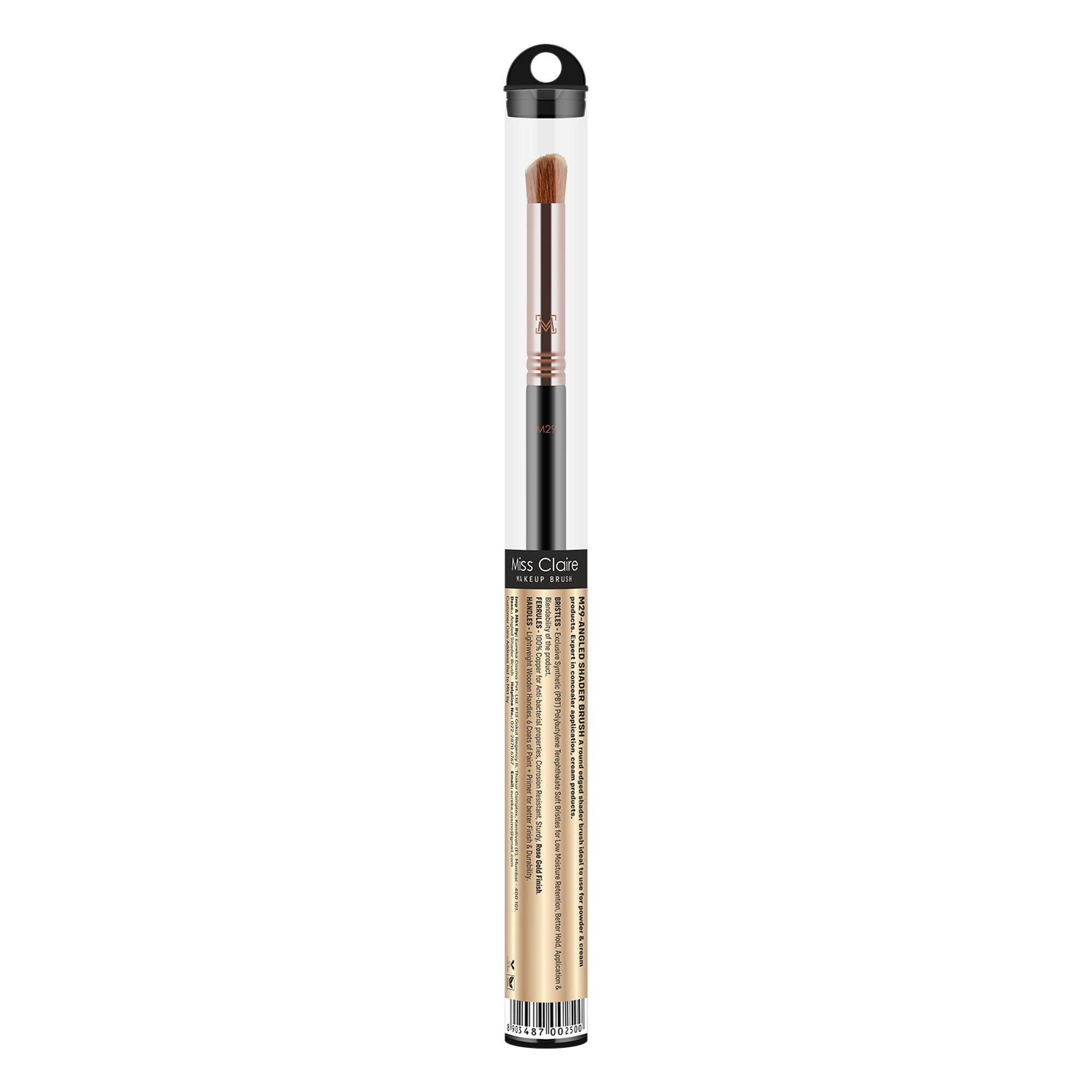 Miss Claire M29 - Angled Shader Brush - Rose Gold