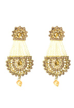 Mominos Fashion Johar Kamal Earrings With Kundan & Pearls Work - Distacart