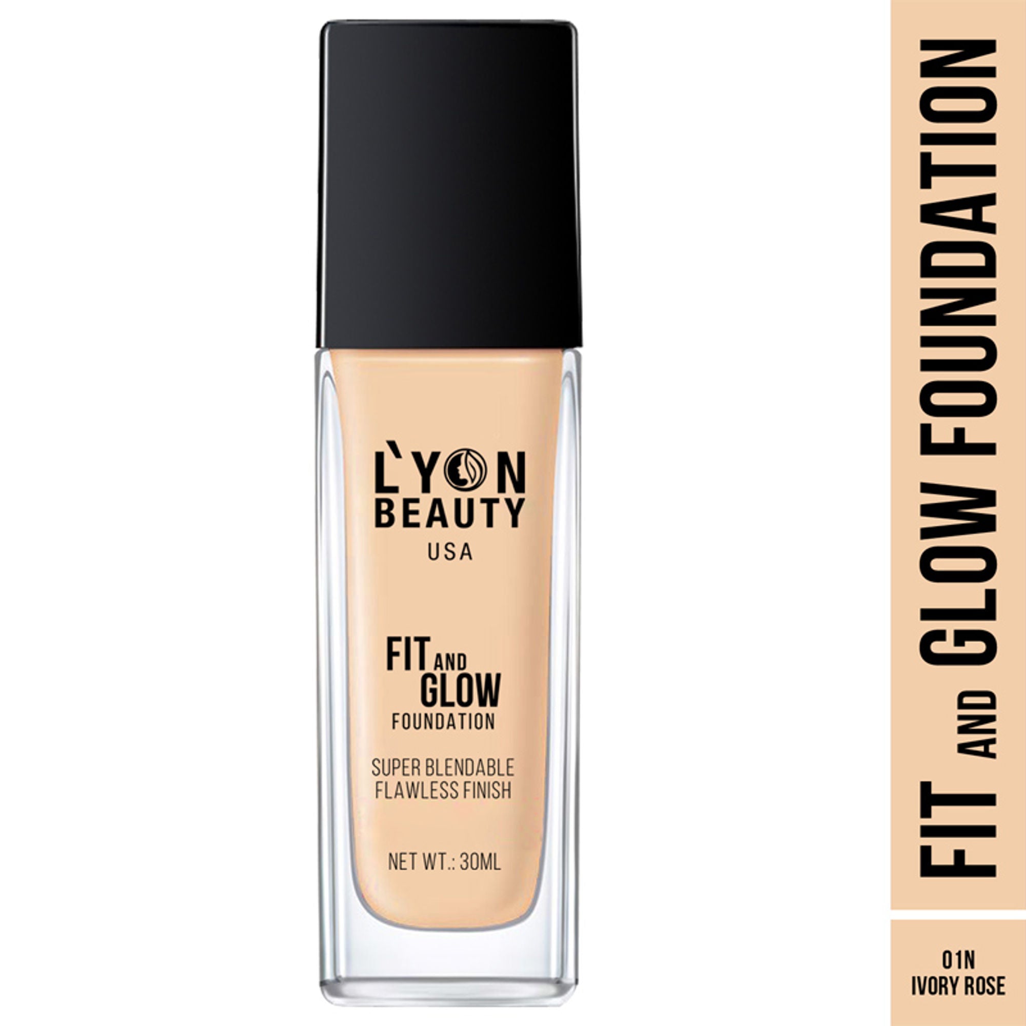 Lyon Beauty Fit & Glow Foundation - Ivory Rose 01