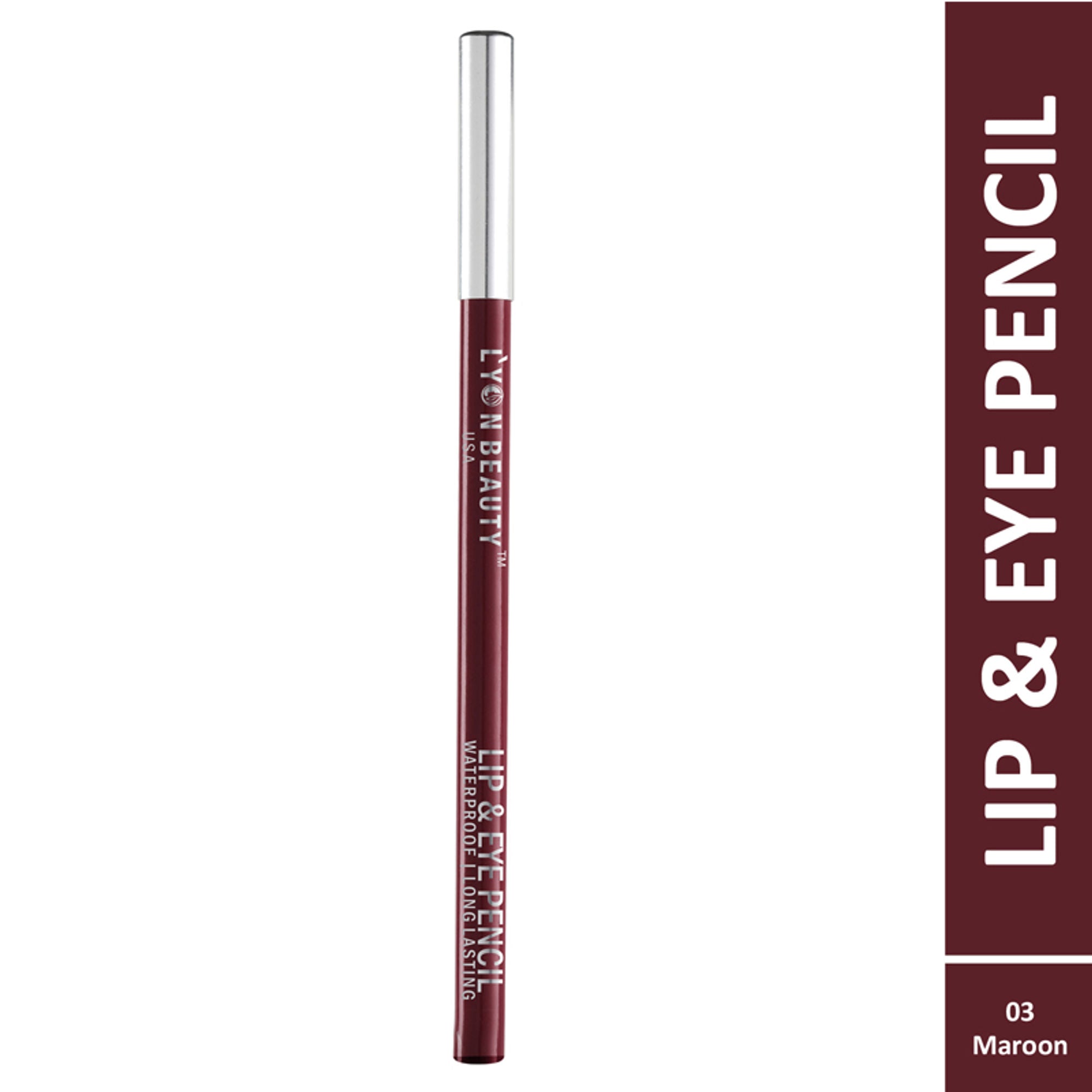 Lyon Beauty Lip & Eye Pencil - Maroon 03