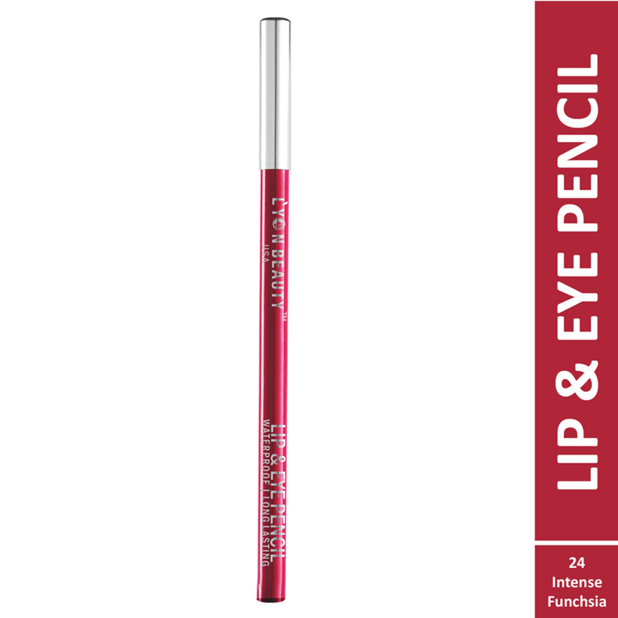 Lyon Beauty Lip & Eye Pencil - Intense Funchsia 24