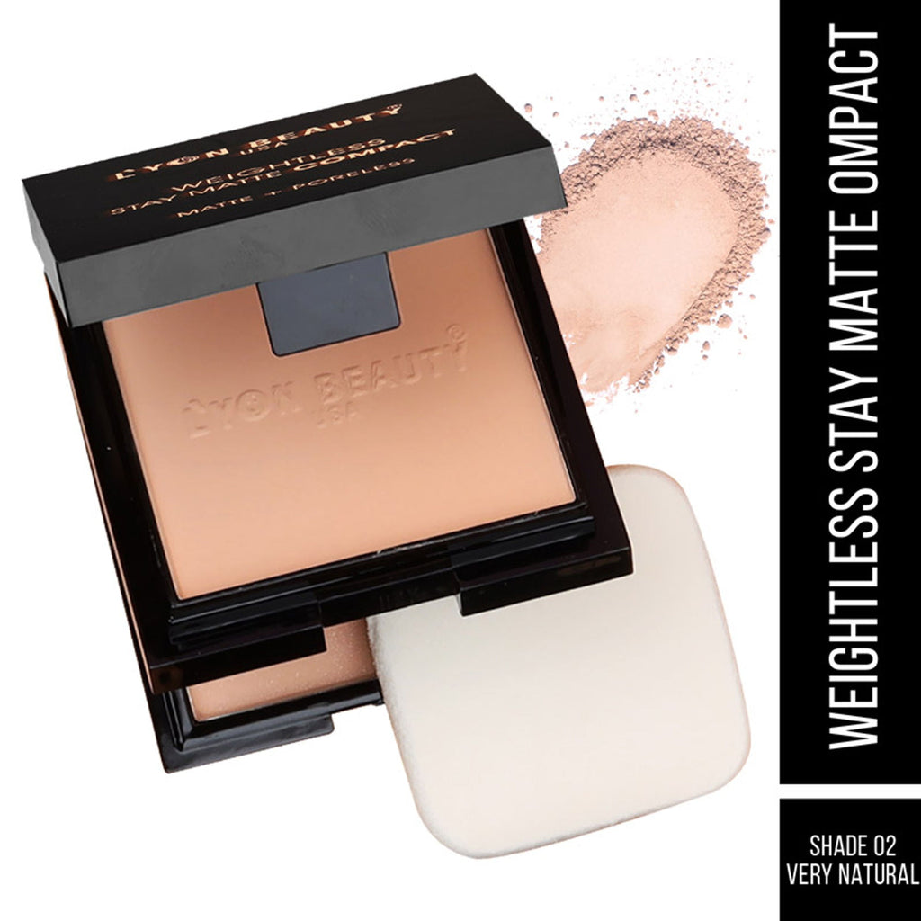Lyon Beauty Weightless Stay Matte Compact - Very Natural 02