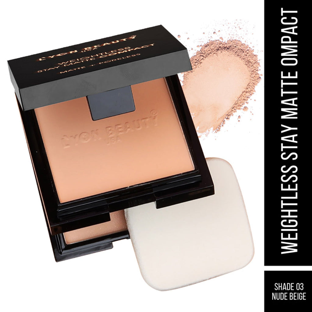 Lyon Beauty Weightless Stay Matte Compact - Nude Beige 03