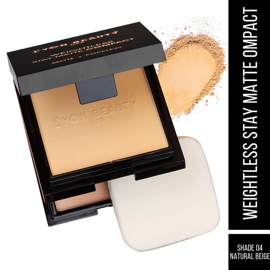 Lyon Beauty Weightless Stay Matte Compact - Natural Beige 04