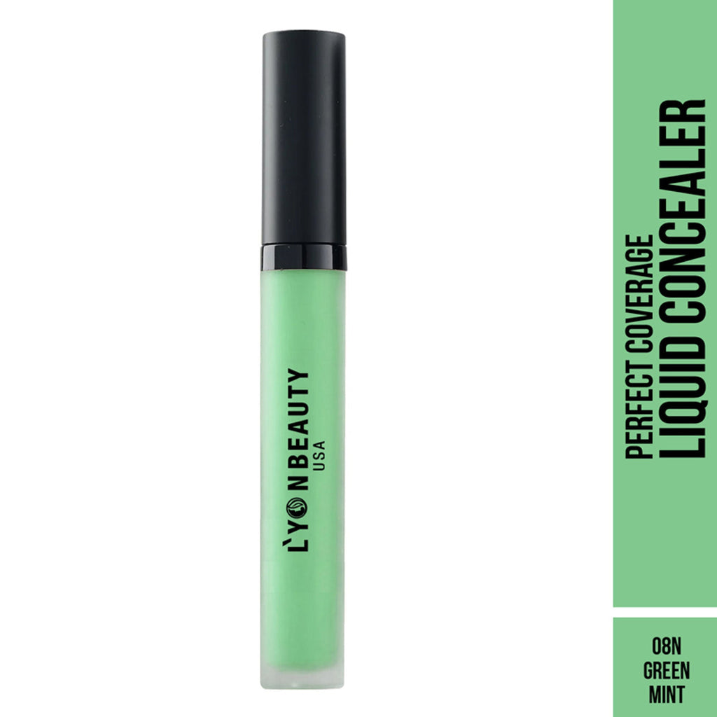 Lyon Beauty Perfect Coverage Liquid Concealer - Green Mint 08
