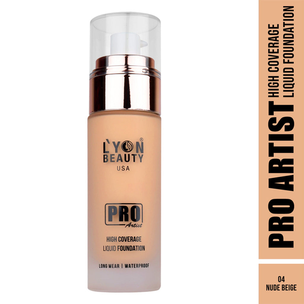 Lyon Beauty Pro Artist High Coverage Foundation - Nude Beige 04