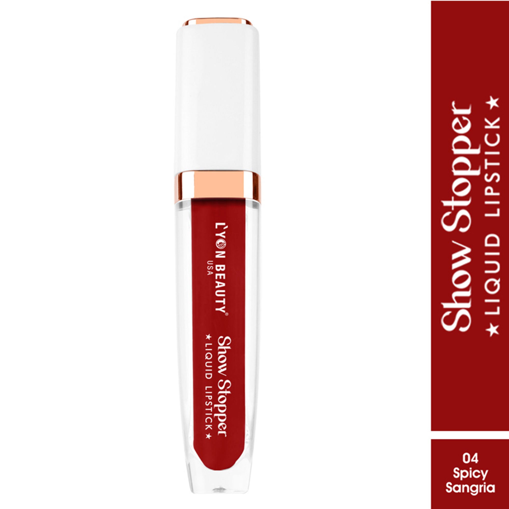 Lyon Beauty Show Stopper Liquid Lipstick - Spicy Sangria 04
