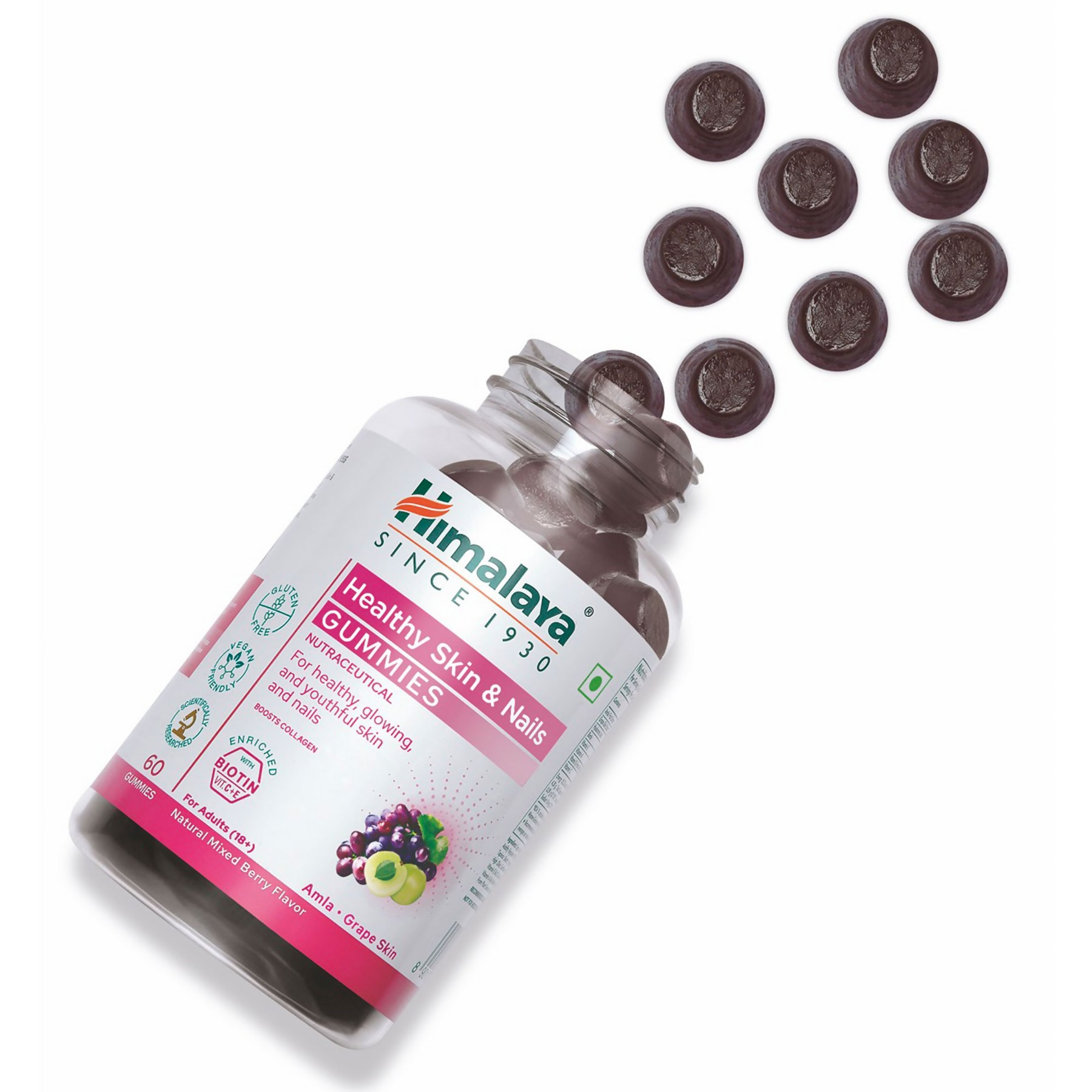 Himalaya Herbals Healthy Skin & Nail Gummies - Distacart