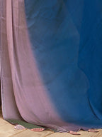 Saree Mall Blue & Mauve Ombre Dyed Sarees - Distacart