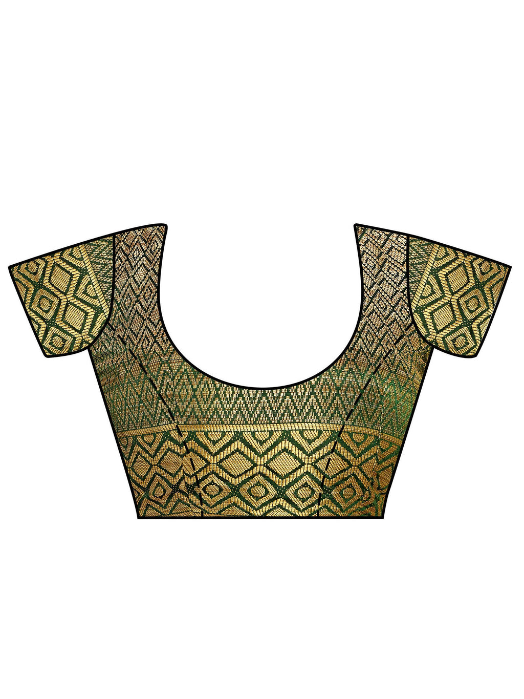 Mimosa Women's Dark Green Kanchipuram Art Silk Saree - Distacart