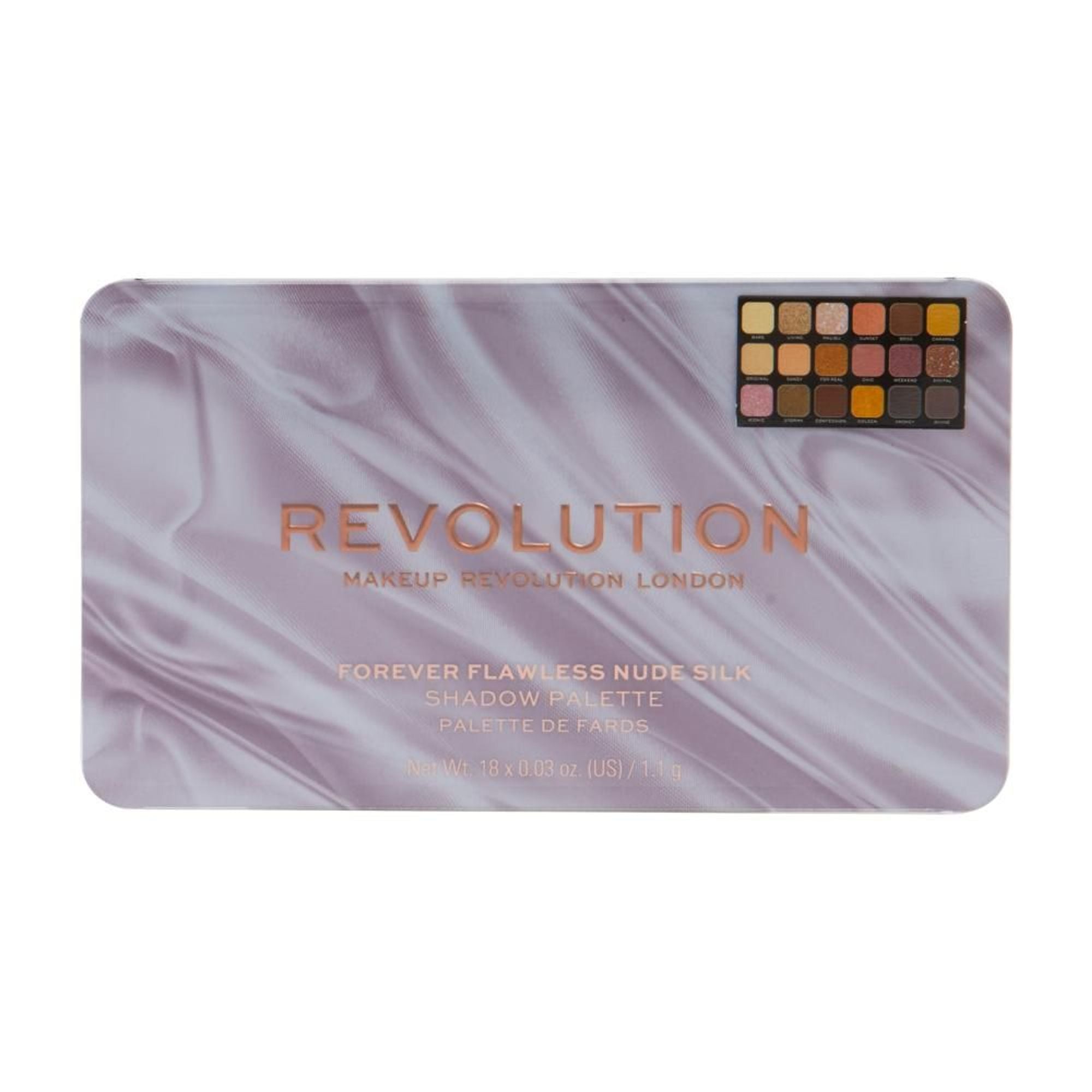 Makeup Revolution Forever Flawless Nude Silk Eyeshadow Palette - Distacart