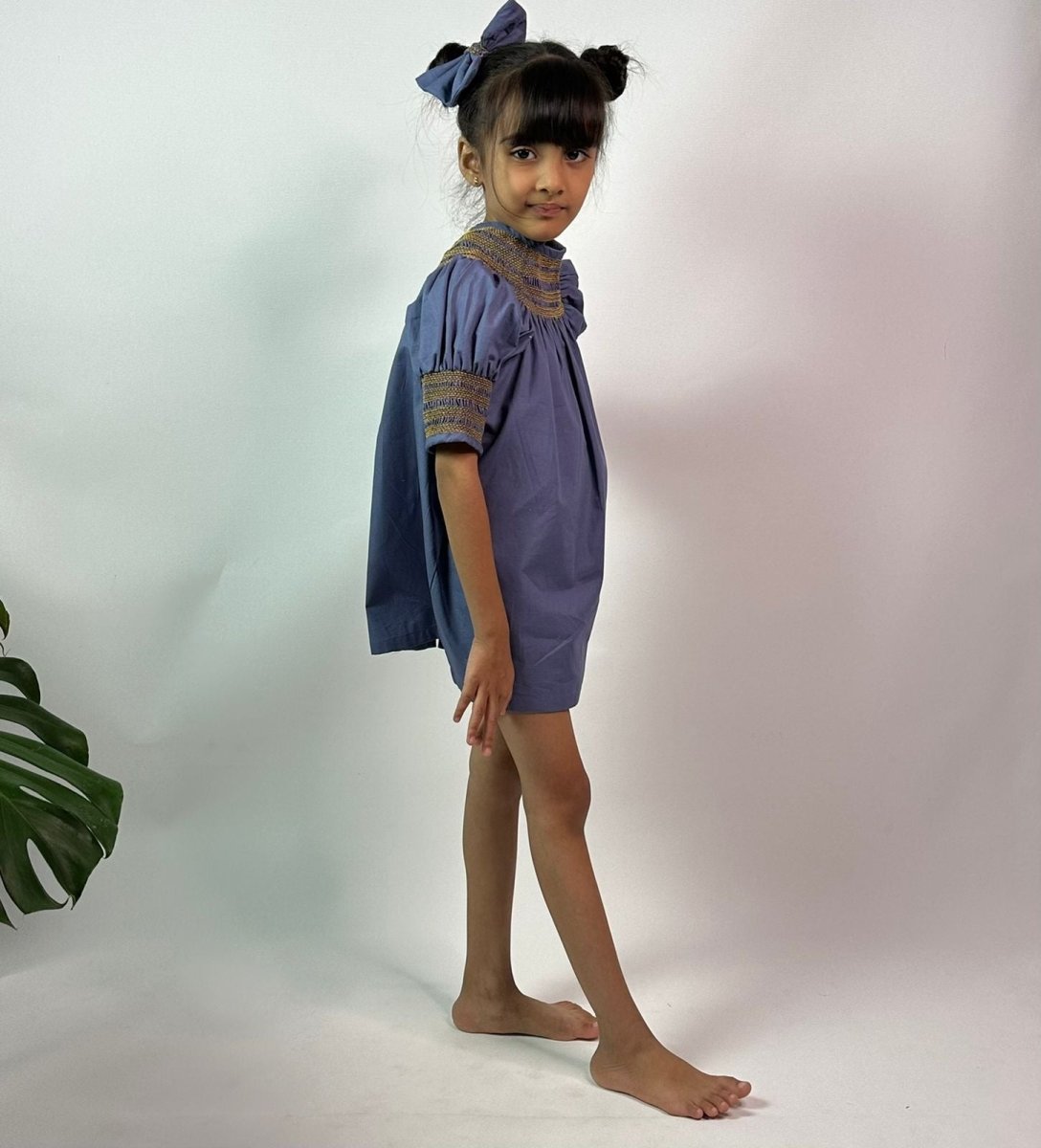 ArthLife Indigo Smocked Dress