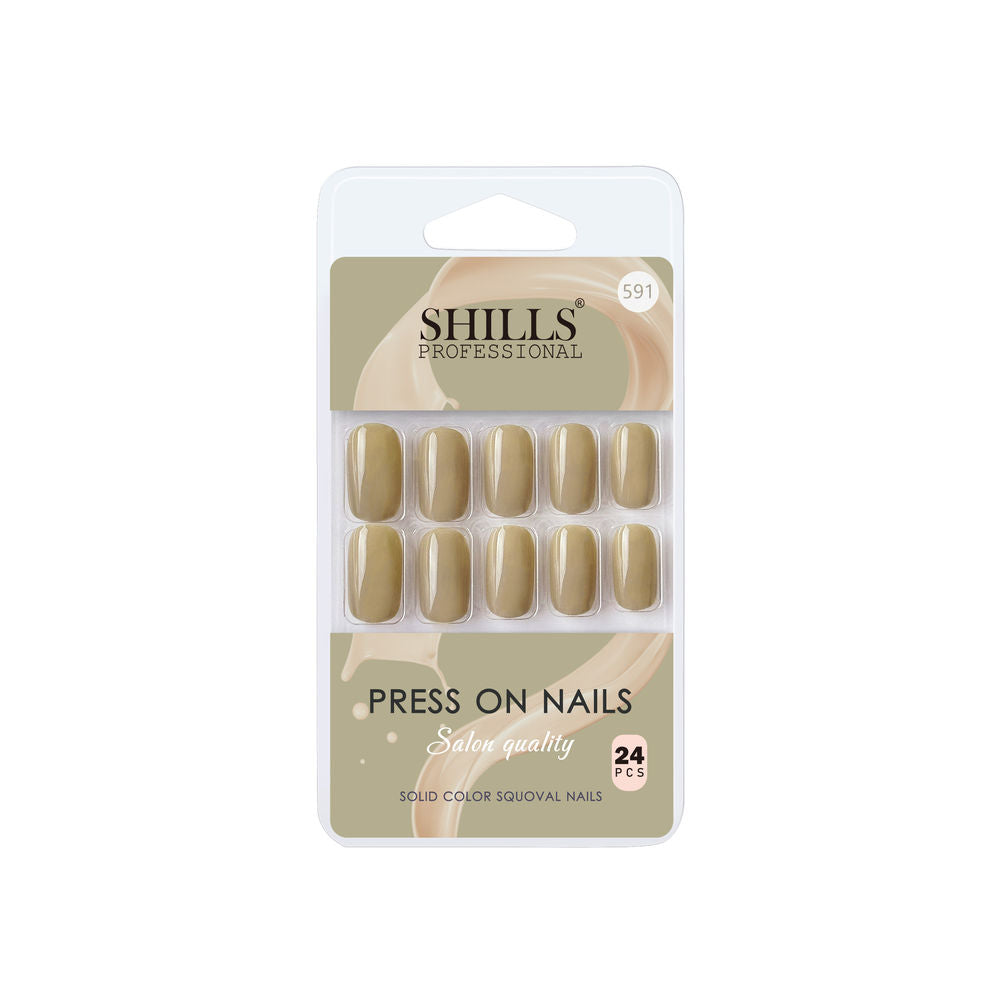 shills professional reusable press on nails square spn591