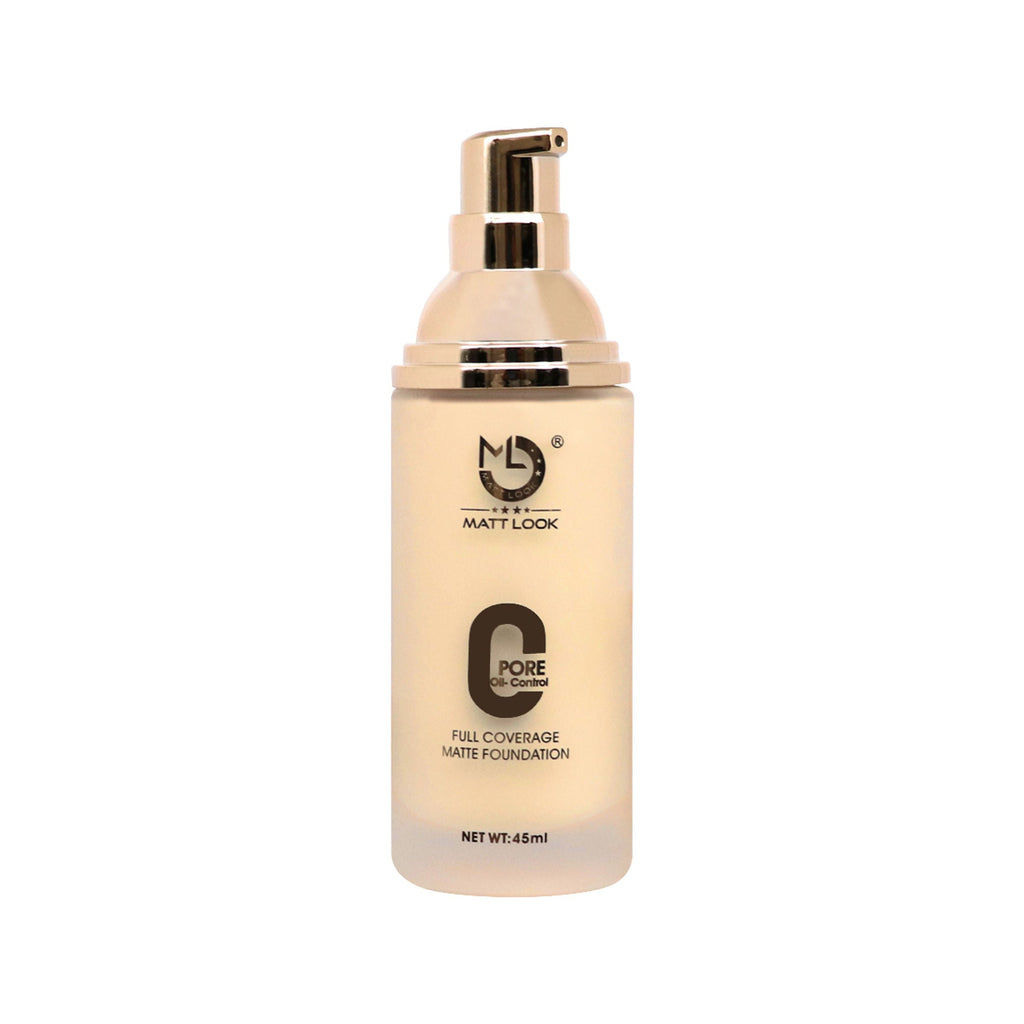 Matt Look Zero Pore Oil Control Full Coverage Matte Foundation - Pure Beige