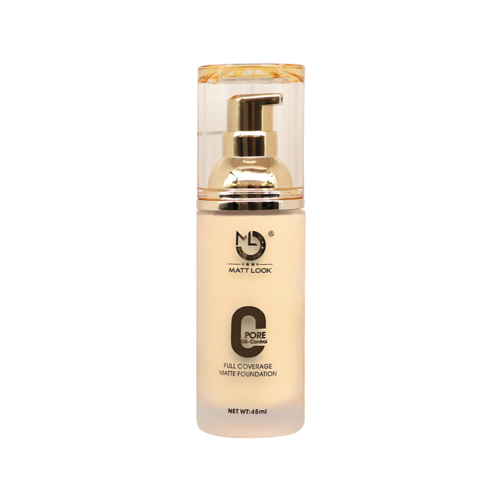 Matt Look Zero Pore Oil Control Full Coverage Matte Foundation - Pure Beige