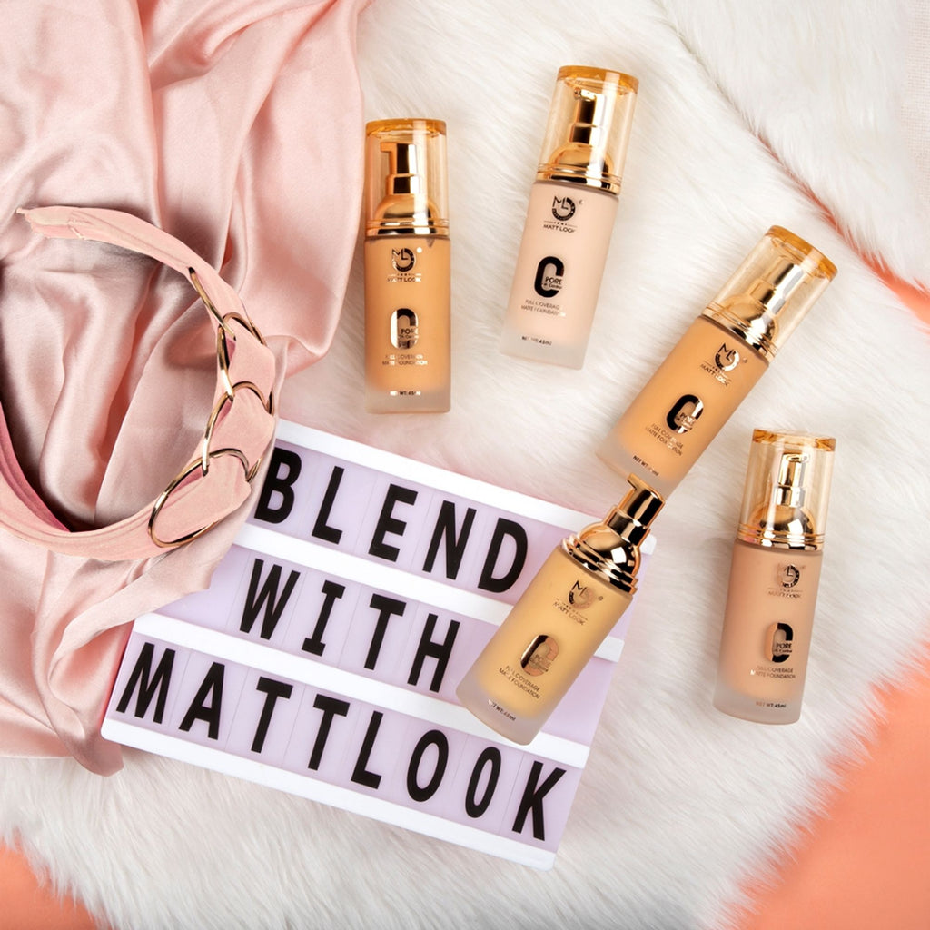 Matt Look Zero Pore Oil Control Full Coverage Matte Foundation - Pure Beige