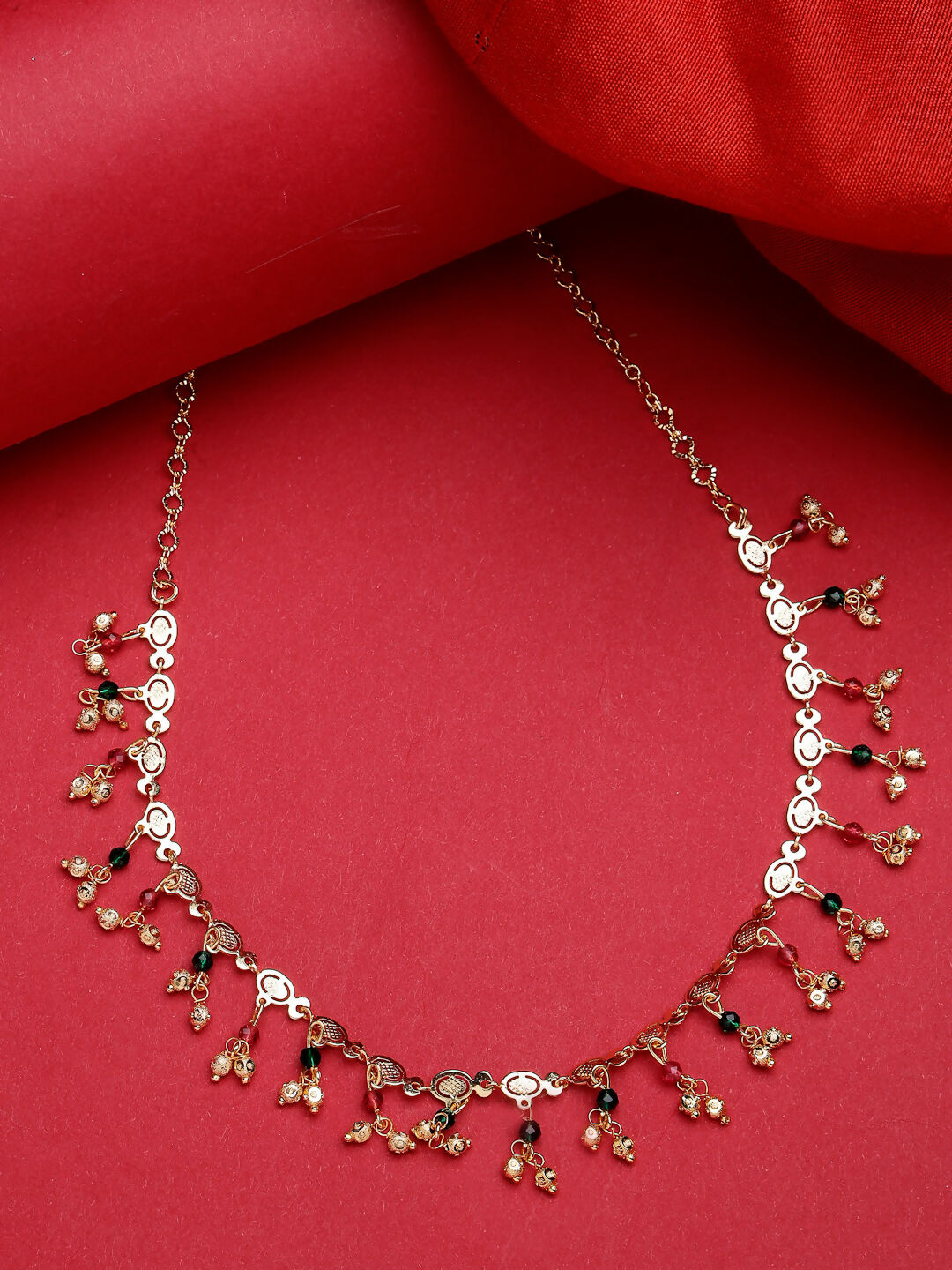 NVR Women's Multicolor Gold-Polished Minimal Chain