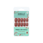 shills professional reusable press on nails oval spn533