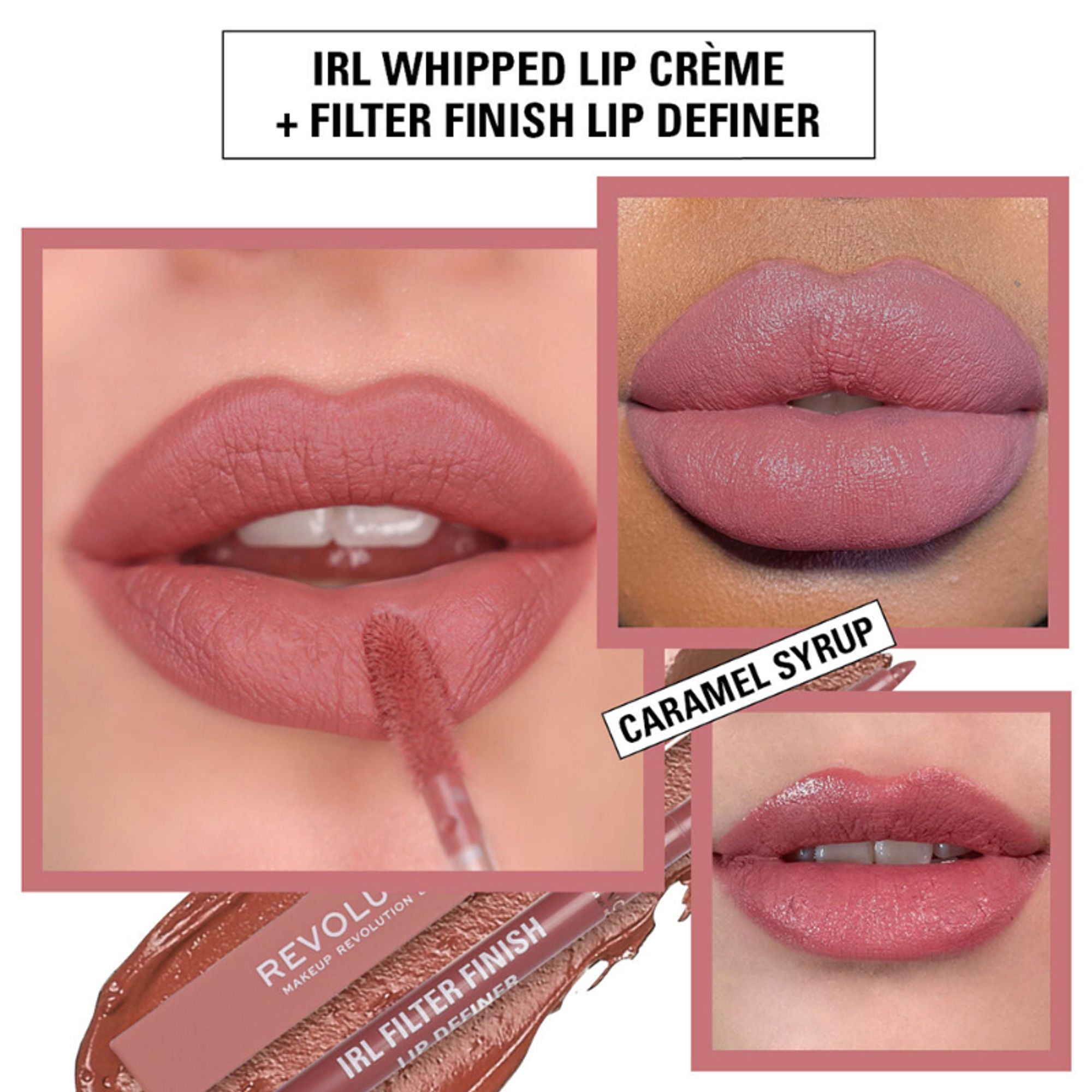 Makeup Revolution Irl Whipped Lip Creme - Caramel Syrup - Distacart