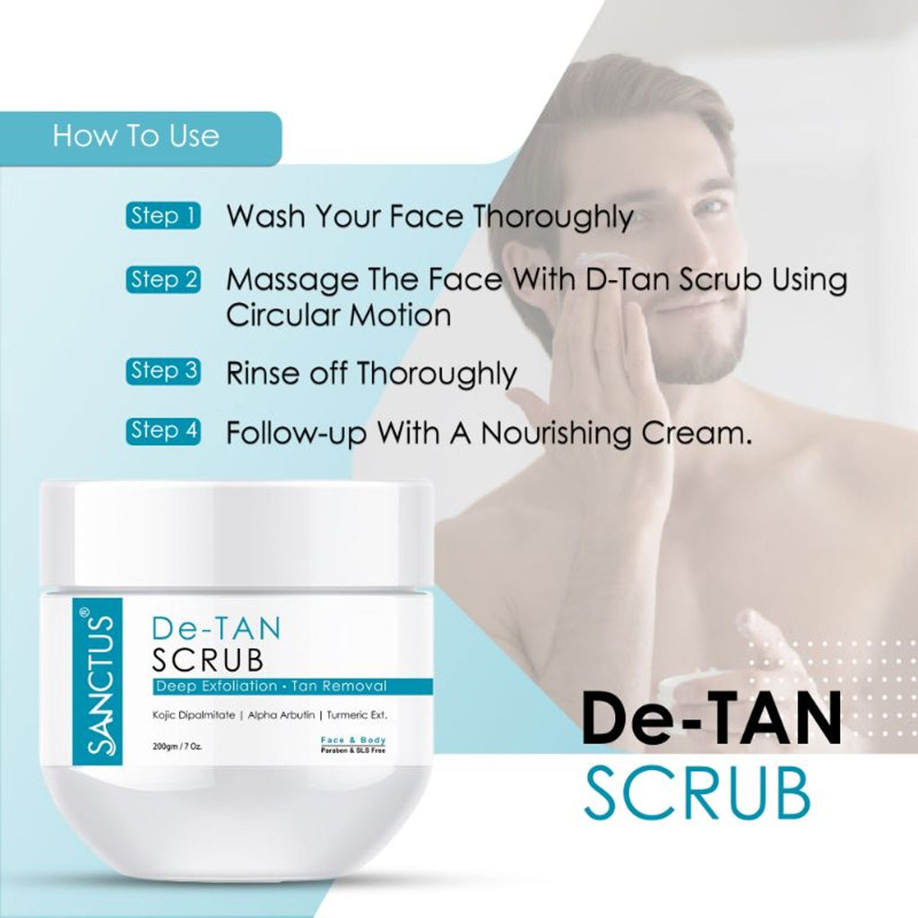 SANCTUS De-Tan Scrub Deep Exfoliation For Tan Removal
