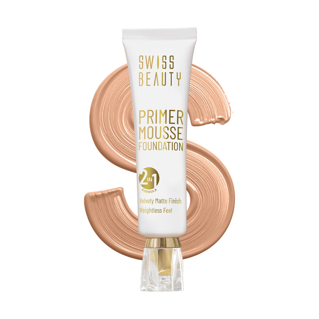 Swiss Beauty Primer Mousse Foundation - 07 Warm Fawn