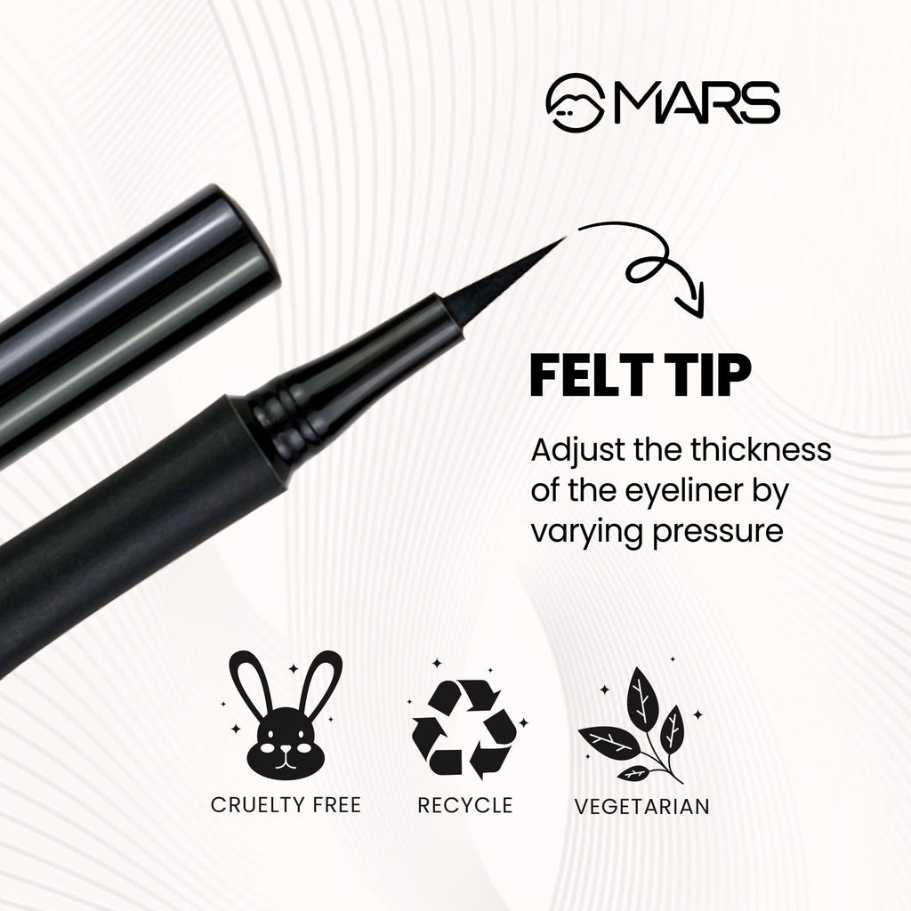 MARS Cosmetics Liquid Pen Eyeliner - Black - Distacart