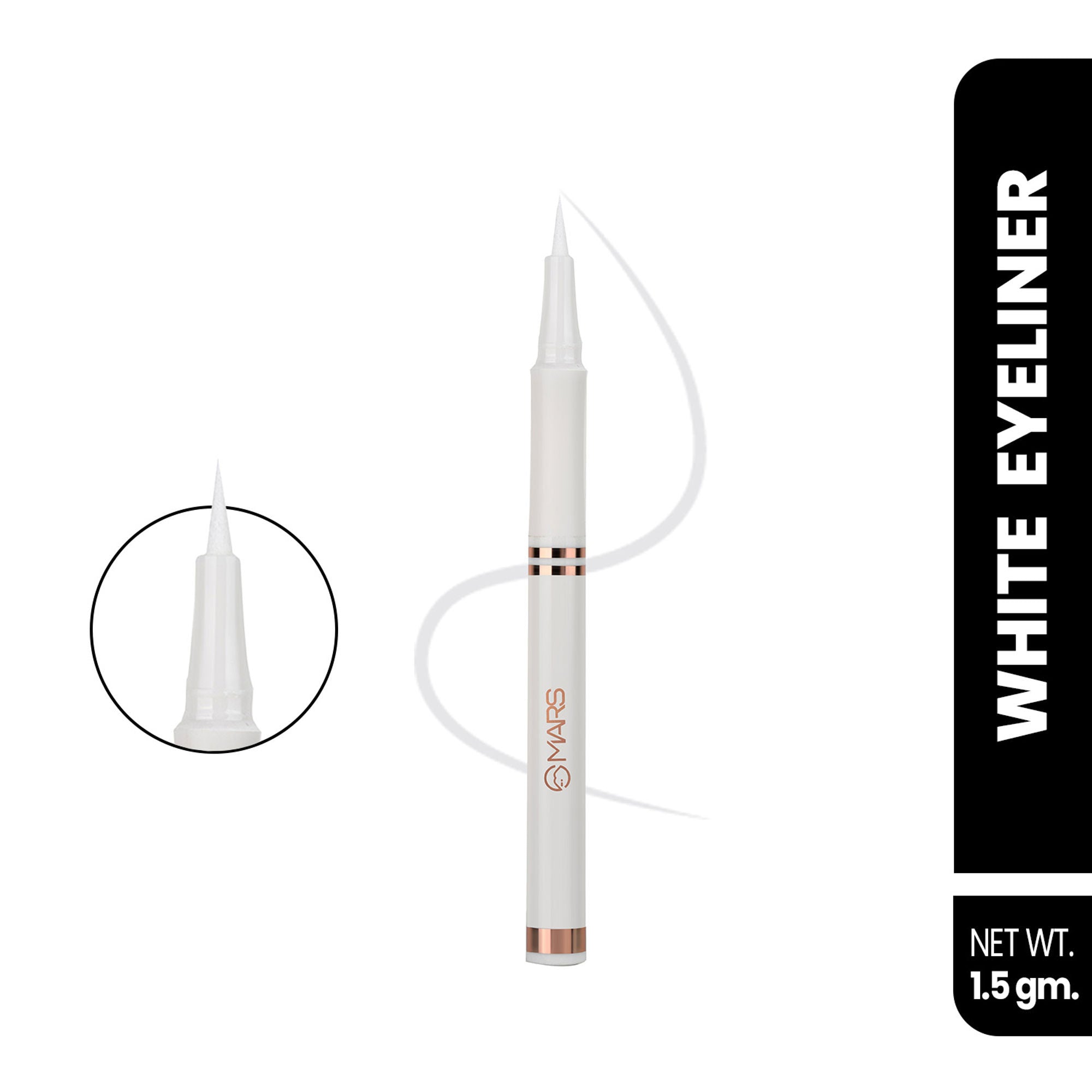 MARS Cosmetics Liquid Pen Eyeliner - White - Distacart