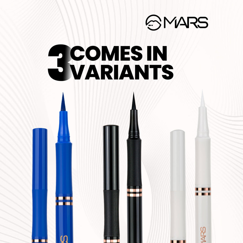 MARS Cosmetics Liquid Pen Eyeliner - White - Distacart