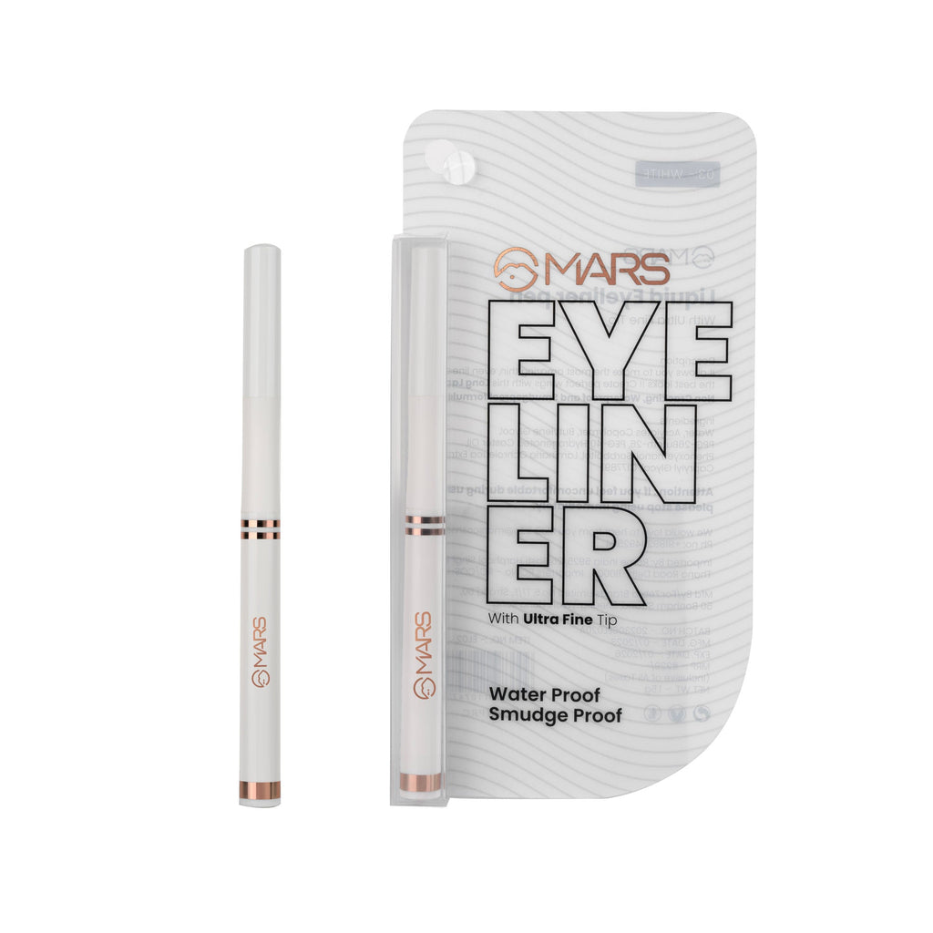 MARS Cosmetics Liquid Pen Eyeliner - White - Distacart