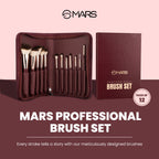 MARS Cosmetics Professional Makeup Brush - Set Of 12