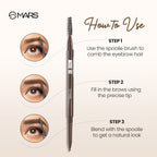 MARS Cosmetics Oh Brow Eyebrow Pencil - Black - Distacart