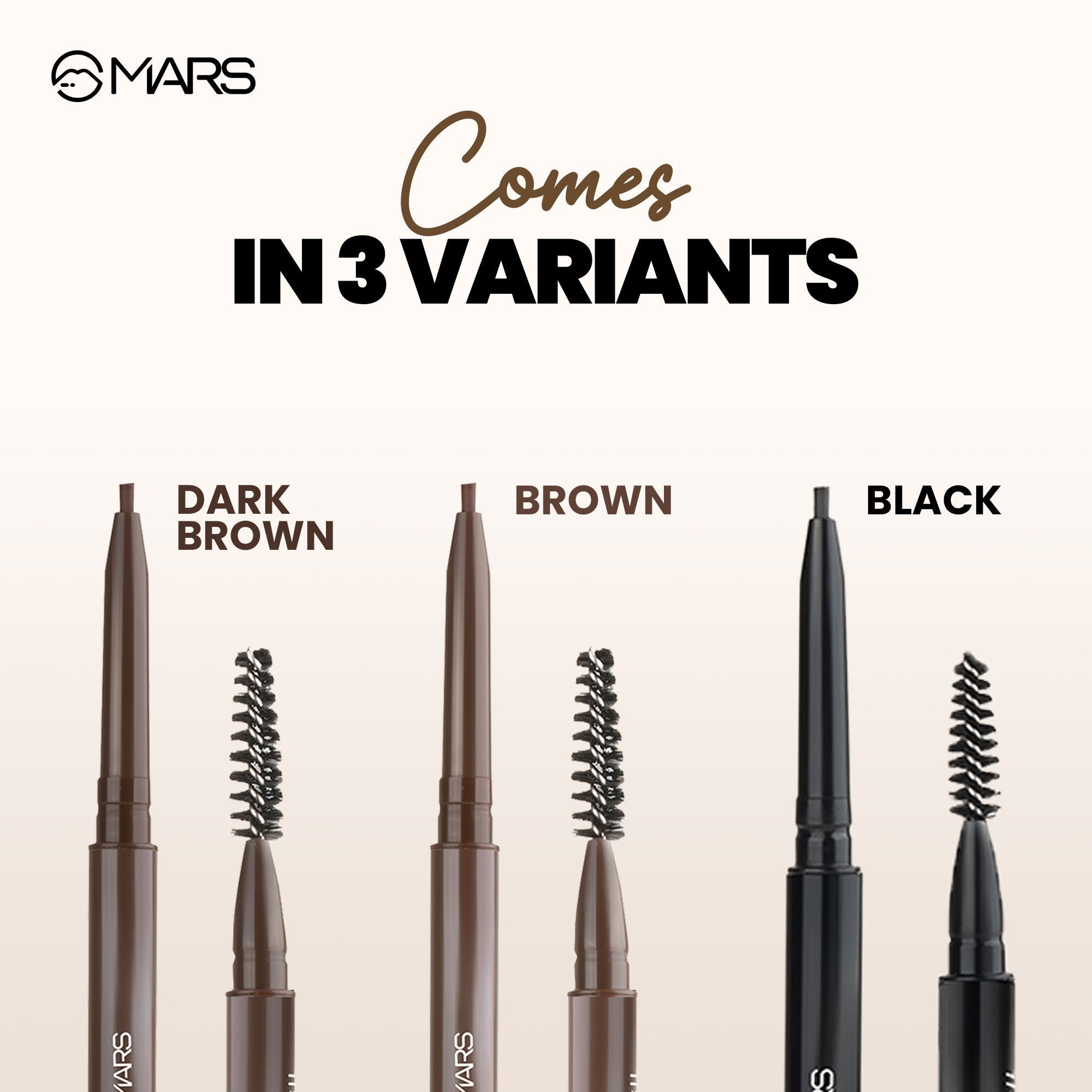 MARS Cosmetics Oh Brow Eyebrow Pencil - Brown - Distacart