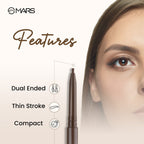 MARS Cosmetics Oh Brow Eyebrow Pencil - Dark Brown - Distacart