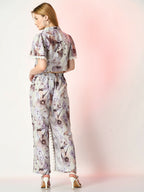 Myshka Women's Multi Printed Top With Trousers