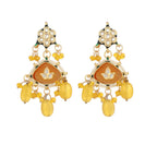Nuyug Amber Glory Ethnic Earrings & Maang Tikka Set - Distacart