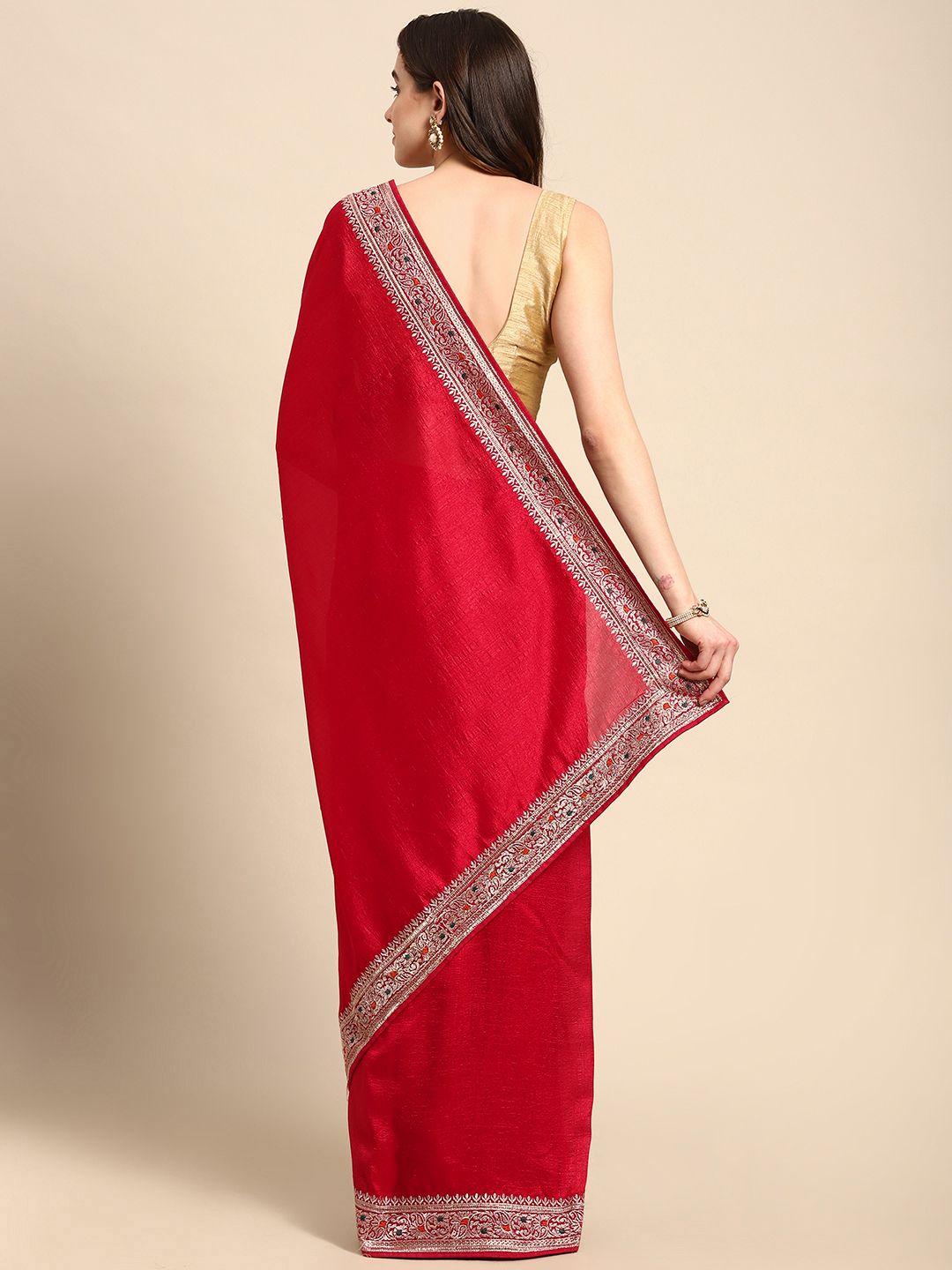 kasee Embroidered Art Silk Saree - Distacart